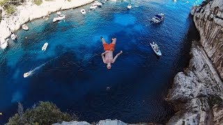 Cliff Jumping South of France 24m  Calanque de Cassis Pointe de laiguille Le plongeoir de Nice [upl. by Adnahsar]