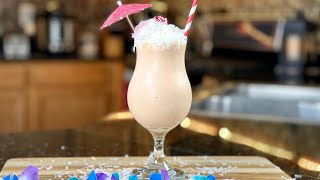 Pina Colada Dessert Smoothie🏝  Mocktail Virgin Recipe [upl. by Fronnia]