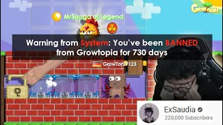 ExSaudia Got BANNED  EXPENSIVE FREE BFG PRANK 5😅😅  GrowTopia [upl. by Morty832]