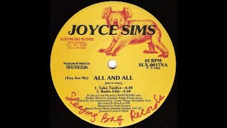 Joyce Sims  All And All Freestyle1986 [upl. by Lockhart]