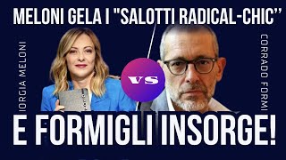 MELONI GELA I SALOTTI RADICAL CHIC IN DIRETTAE FORMIGLI INSORGE [upl. by Staci580]