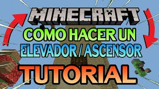 Minecraft Bedrock  Como hacer un ELEVADORASCENSOR  Ps4Xbox one Tutorial  2020  Minecraft 114 [upl. by Tillford528]