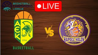 🔴 Live AEK Athens vs Hapoel Holon  Basketball Champions League 20232024  Live Play by Play [upl. by Metsky723]