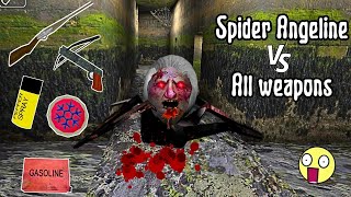 Using all weapons to kill spider angelina Granny v18 [upl. by Hitoshi]