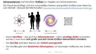 Einführung Physik 3 Zehnerpotenzen und Präfixe [upl. by Aniram]