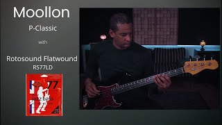 Moollon PClassic  Rotosound Flatwound RS77LD moollonpclassic rotosound pbass [upl. by Yllehs]