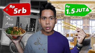 Nyobain Mie Ayam Rp5000 VS Rp1500000 [upl. by Corabella]