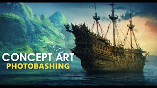 Guide to Photobashing  Concept Art Tutorial For Beginners  Photoshop Digital Painting Techniques [upl. by Gundry]