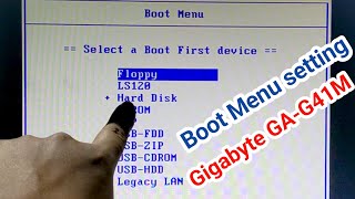 Boot Menu Setting on Gigabyte GAG41M Motherboard in Bangla [upl. by Buhler]