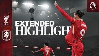 Extended Highlights Liverpool 20 Aston Villa  Three Anfield wins in a week [upl. by Mcarthur]