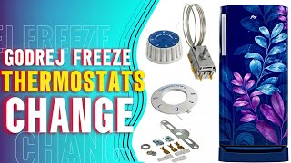 How to Change Thermostats godrej Freeze  Replies thermostats in godrej refrigerator [upl. by Asiruam56]