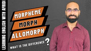 morphemes morphs and allomorphs easy explanation [upl. by Gereld]