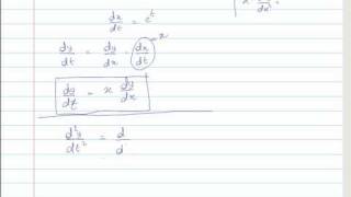 Second Order Differential Equation  EulerCauchy  Derivation [upl. by Hildy]