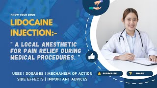 Decoding Lidocaine Injection Uses Dosage Mechanism Side Effects amp Safety  MediInsights [upl. by Coucher226]