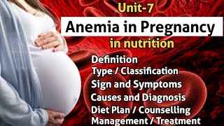 Anemia in Pregnancy  Anemia in Pregnancy in hindi  DefinitionTypesSign amp SymptomsDiagnosisDiet [upl. by Duahsar312]