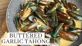 Buttered Garlic Mussels  Tahong With Cheese  Pinoy Recipes [upl. by Leunam]