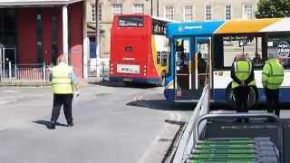 Banksmen Hard at Work at Lancaster Bus Station [upl. by Pascale687]