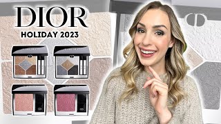 DIOR HOLIDAY 2023 REVIEW amp SWATCHES 🌟 Promenade Doree Night Walk Precious amp Splendid Rose [upl. by Anilak218]