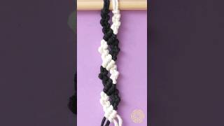 Tutorial👆de Macramê Padrão Nó Corrente macrame tutorialmacrame macramepassoapasso [upl. by Herries]