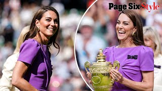 The meaning behind Kate Middleton’s purple Wimbledon dress [upl. by Geoff443]