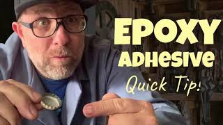 Quick Setting Epoxy Quick Tip How to mix small amounts of two part epoxy adhesive [upl. by England]