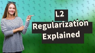 Why does L2 regularization prevent overfitting [upl. by Keane]