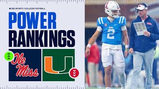 College Football Power Rankings Week 12 Ole Miss SURGES into the Top 10 Miami OUT of the TOP 15 [upl. by Tarrance190]