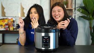 Can the Panasonic Rice Cooker BAKE  Can It Series  Abenson [upl. by Ednutey267]