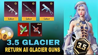 🤯কন্ফার্ম গ্লেসিয়ার গান In 35 Update  Glacier M416 For Chance  All Glacier In One Crate  PUBGM [upl. by Llekcm]