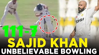 Sajid Khan Takes 7 Wicket Haul  Pakistan vs England  2nd Test Day 3 2024  PCB  M3G1K [upl. by Ednyl]