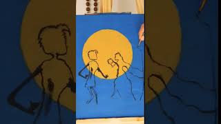 Tutorial de pintura con acrilícos danysusdibujos arteydibujo dibujoypintura [upl. by Atekihs]