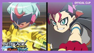 Belfyre is on defense  Latin America BEYBLADE BURST QUADSTRIKE Ep2  Official Clip [upl. by Ahsote444]