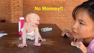 Dramatic Baby Minea CRY When Mom Going To Dress Up For Her [upl. by Orsino]