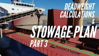 Deadweight Calculation and Stowage Plan  Bulk Carriers  Part 3  Simple explanation [upl. by Tuinenga928]