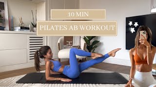 10MIN everyday pilates ab workout  small waist  flat stomach  no repeats [upl. by Heddy]