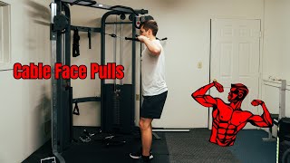 The BEST Cable Face Pulls Demo BUILD UPPER BACK STRENGTH [upl. by Eladnar]