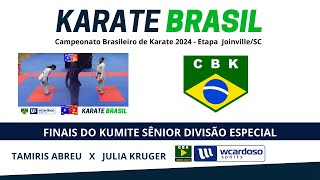 TAMIRES ABREU X JULIA KRUGER  FINAIS DO KUMITE SÊNIOR DIVISÃO ESPECIAL 2024  Etapa JoinvilleSC [upl. by Griffis]