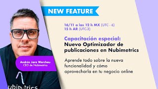 Capacitación especial Nuevo Optimizador de publicaciones en Nubimetrics [upl. by Eilema]