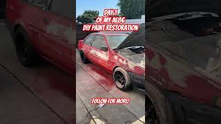 Day 1 of my ae86 paint restoration ae86 [upl. by Hirza365]