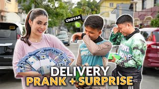 DELIVERY PRANK  SURPRISE  IVANA ALAWI [upl. by Haldis]