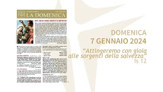 Battesimo del Signore  7 gennaio 2024  anno B  foglietto la Domenica [upl. by Nonnag]