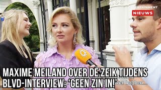 Maxime Meiland ontploft tijdens BLVD interview Wat gebeurde er 😱 [upl. by Merola]