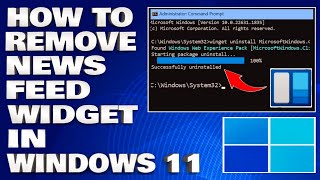 How To Remove News Feed Widget in Windows 1110 Guide [upl. by Eirbua]