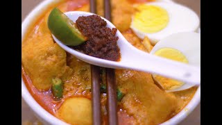 Curry Laksa Noodles Recipe very creamy  Resipi Kari Laksa [upl. by Hamlet493]