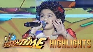 Its Showtime Lea Salonga Mini Me impresses with her version of quotTomorrowquot [upl. by Holly-Anne]