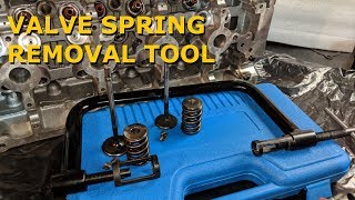 Removing Valve Using Valve Spring Removal Tool  Eclipse 2G Project [upl. by Izabel]