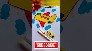 Aeroplane drawing✈️♥️🌈 short trending viralvideo aeroplane easy drawing art simple ytshorts [upl. by Onivag132]