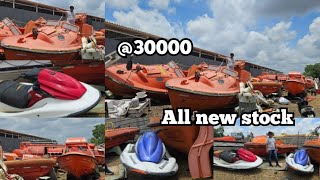 Alang market  second hand ship ka boat  speed boatfishing boat safety 🦺 boatamp all available [upl. by Akla]