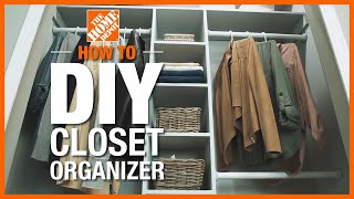 DIY Closet Organizer  The Home Depot [upl. by Nesnar]