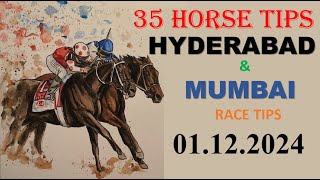 Hyderabad and Mumbai Race Tips 01122024 [upl. by Nikolai]